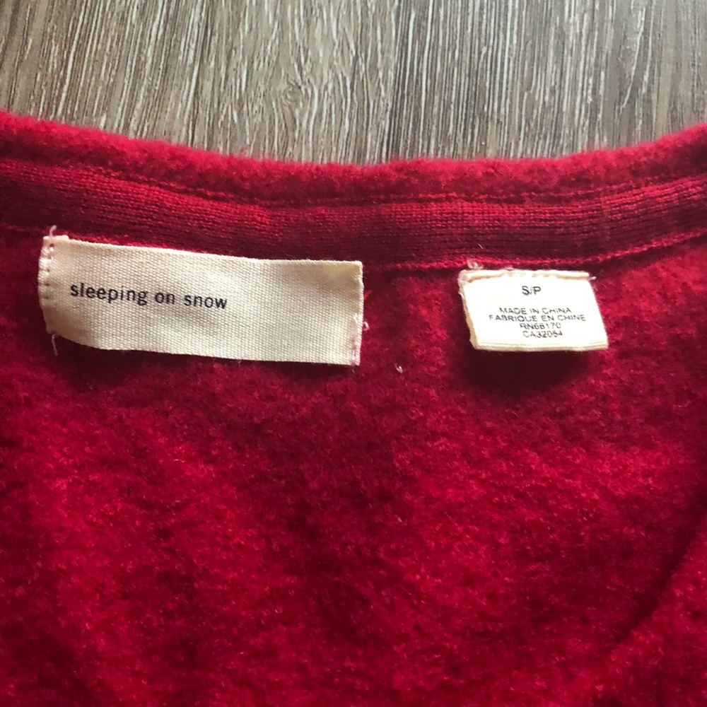 Anthro Sleeping On snow Magenta Rose Jacket S - Picture 3 of 8